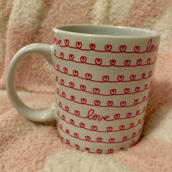 HELLO KITTY Valentine Love Script Sanrio 🩷❤️ Ceramic Coffee Mug NEW 20oz - Picture 6 of 7